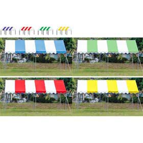 集会用テント2間×3間/6坪・ストライプ